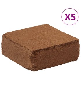 Bloques de fibra de coco 5 uds 5 kg cada uno 25 kg total