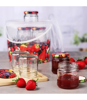 HI Cubo con botes de conserva 210 ml
