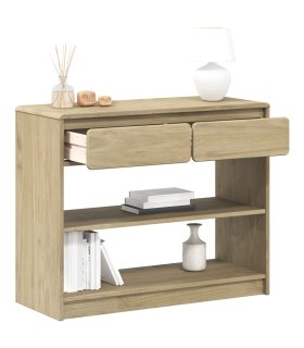 Mesa consola SAUDA madera maciza de pino roble 89,5x36,5x73 cm