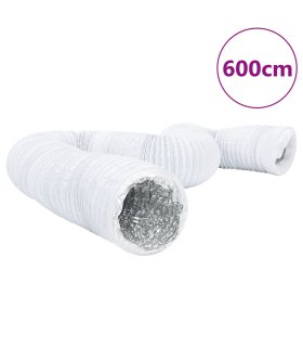 Conducto de ventilación de aluminio y PVC 6 m Ø20 cm
