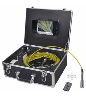 Cámara de inspección de tuberías 30 m con caja de control DVR