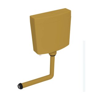 Cisterna de inodoro con entrada de agua inferior curry 3/6 L