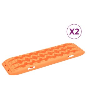 Tablas de tracción 2 unidades nailon naranja 106x30,5x7 cm