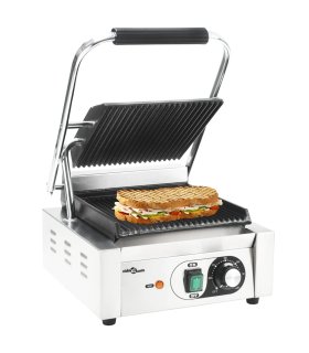 Grill parrilla estriada de acero inoxidable 1800 W 31x30,5x20cm