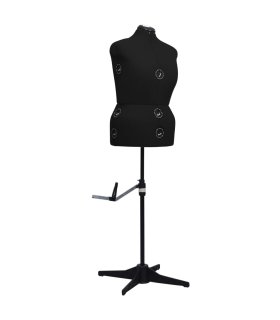 Maniquí de sastre ajustable mujer negro talla L 44-50