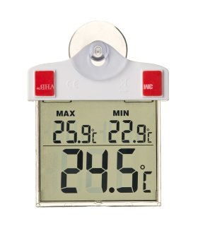 Nature Termómetro digital de ventana 13x10x3 cm 6080078