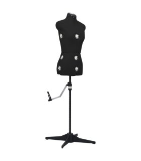 Maniquí de sastre ajustable mujer negro talla S 33-40