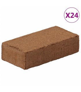 Bloques de fibra de coco 24 uds 650 g cada uno 15,6 kg total