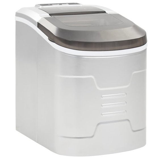 Máquina para hacer cubitos de hielo 2,4 L 15 kg / 24 h plateado