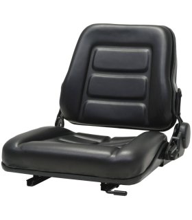 Asiento de máquina elevadora y tractor respaldo ajustable negro