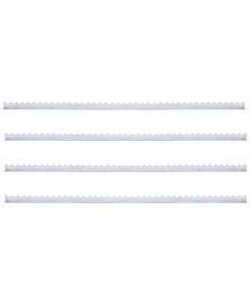 Pinchos de muro 4 unidades acero galvanizado 1 m