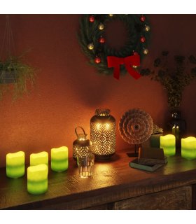 Velas LED eléctricas 12 unidades blanco cálido