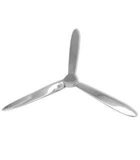 Hélice para la pared aluminio plateado 70 cm