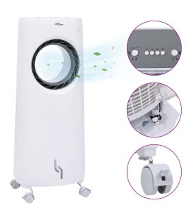 Humidificador enfriador de aire móvil 2 en 1 80 W