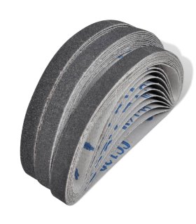 Banda de lija 30 pzas 10 x 60/80/120 grano 10mm x 330 mm