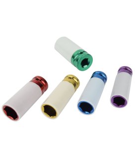 Brüder Mannesmann Llaves de vaso eléctricas 5 piezas 1/2"