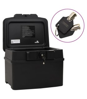 Caja fuerte negra 44x37x34 cm