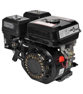Motor de gasolina negro de 6,5 HP y 4,8 kW