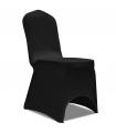 Funda elástica para sillas, 50 piezas, Negro