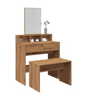 Taburete vestidor madera contrachapada artisan roble 70x35x45cm