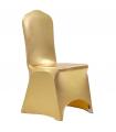Fundas de silla elásticas 6 unidades doradas