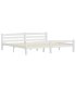 Estructura de cama sin colchón madera maciza de pino 200x200 cm