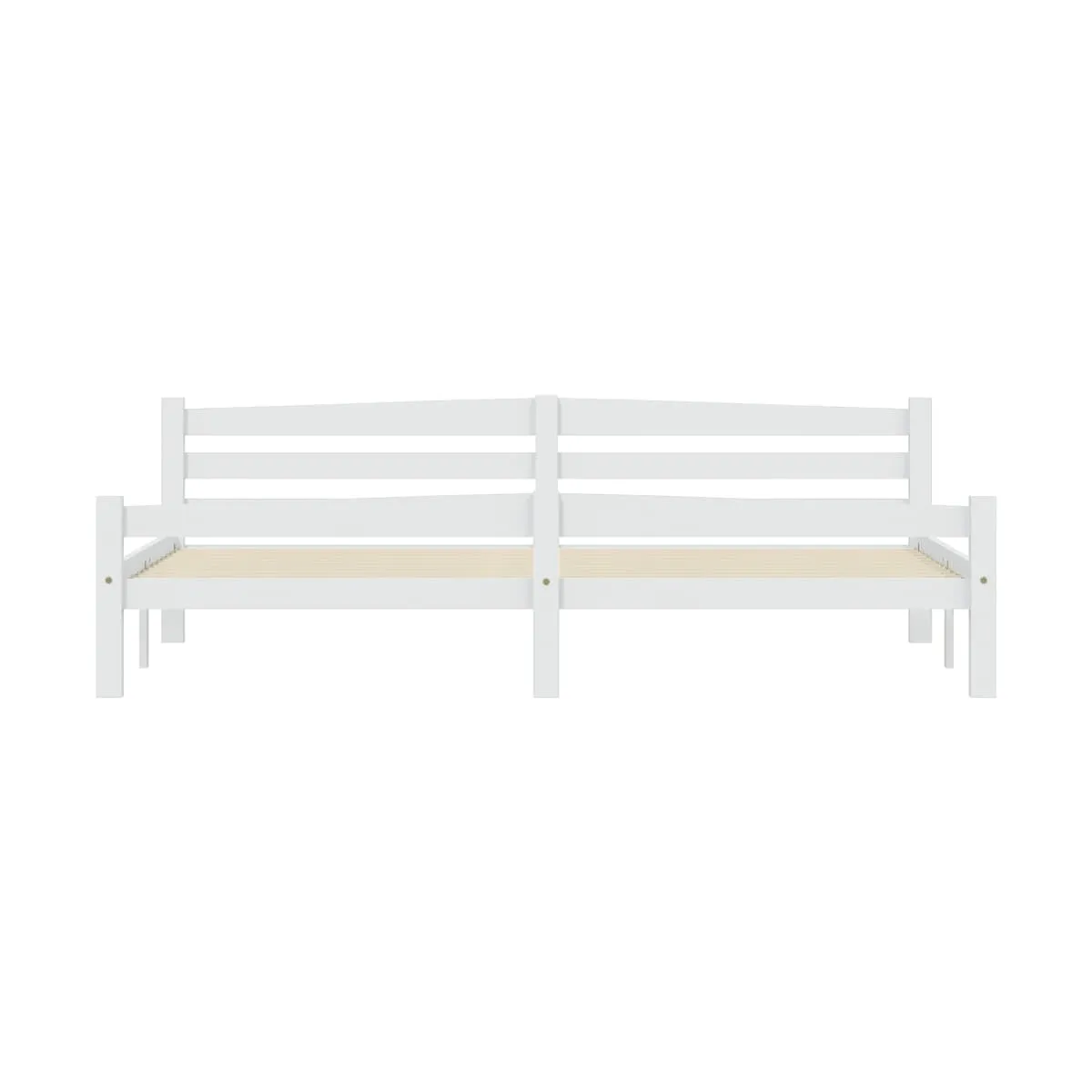 Estructura de cama sin colchón madera maciza de pino 200x200 cm