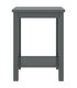 Mesitas de noche madera maciza de pino gris oscuro 35x30x47cm