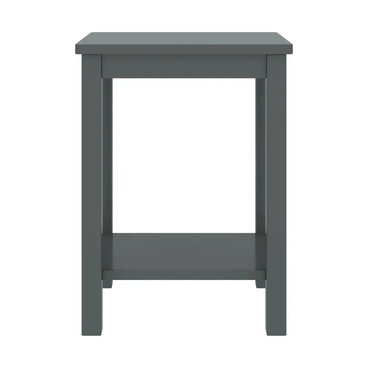 Mesitas de noche madera maciza de pino gris oscuro 35x30x47cm