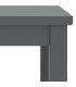 Mesitas de noche madera maciza de pino gris oscuro 35x30x47cm