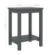 Mesitas de noche madera maciza de pino gris oscuro 35x30x47cm