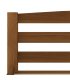 Estructura cama sin colchón madera pino marrón miel 200x200 cm