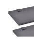 Conjunto de muebles de baño con lavabo y grifo 9 piezas negro