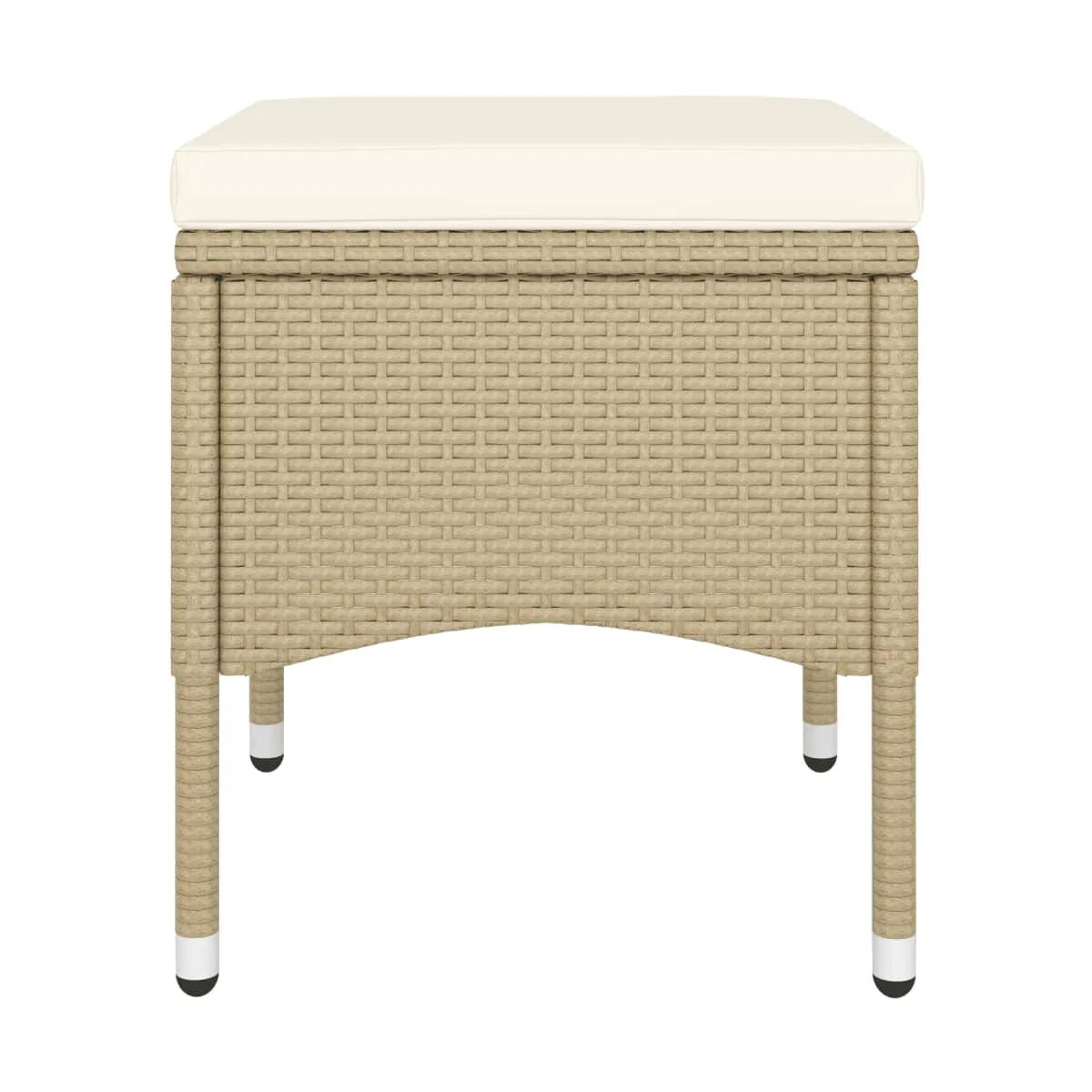 Set comedor jardín 5 pzas ratán sintético beige