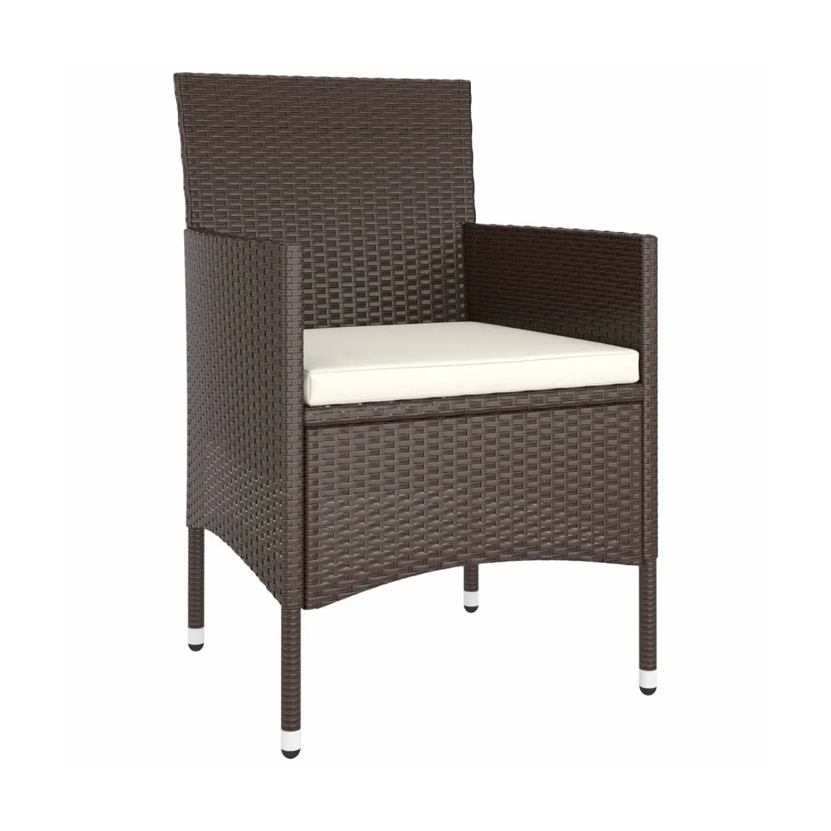 Set de bistró jardín 5 pzas marrón, elegante y cómodo