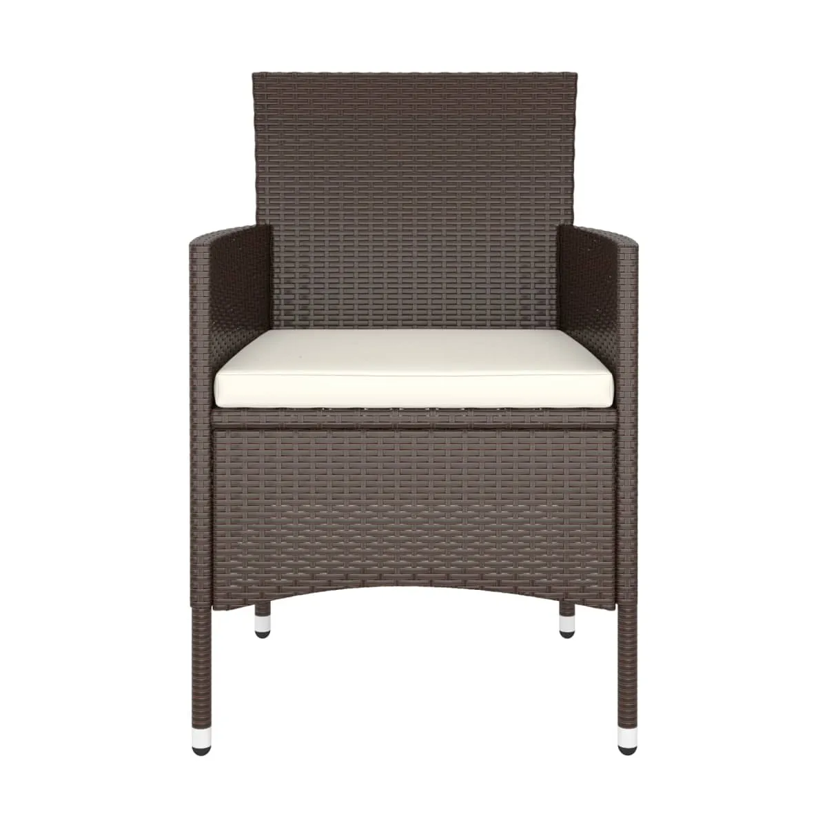 Set de bistró jardín 5 pzas marrón, elegante y cómodo