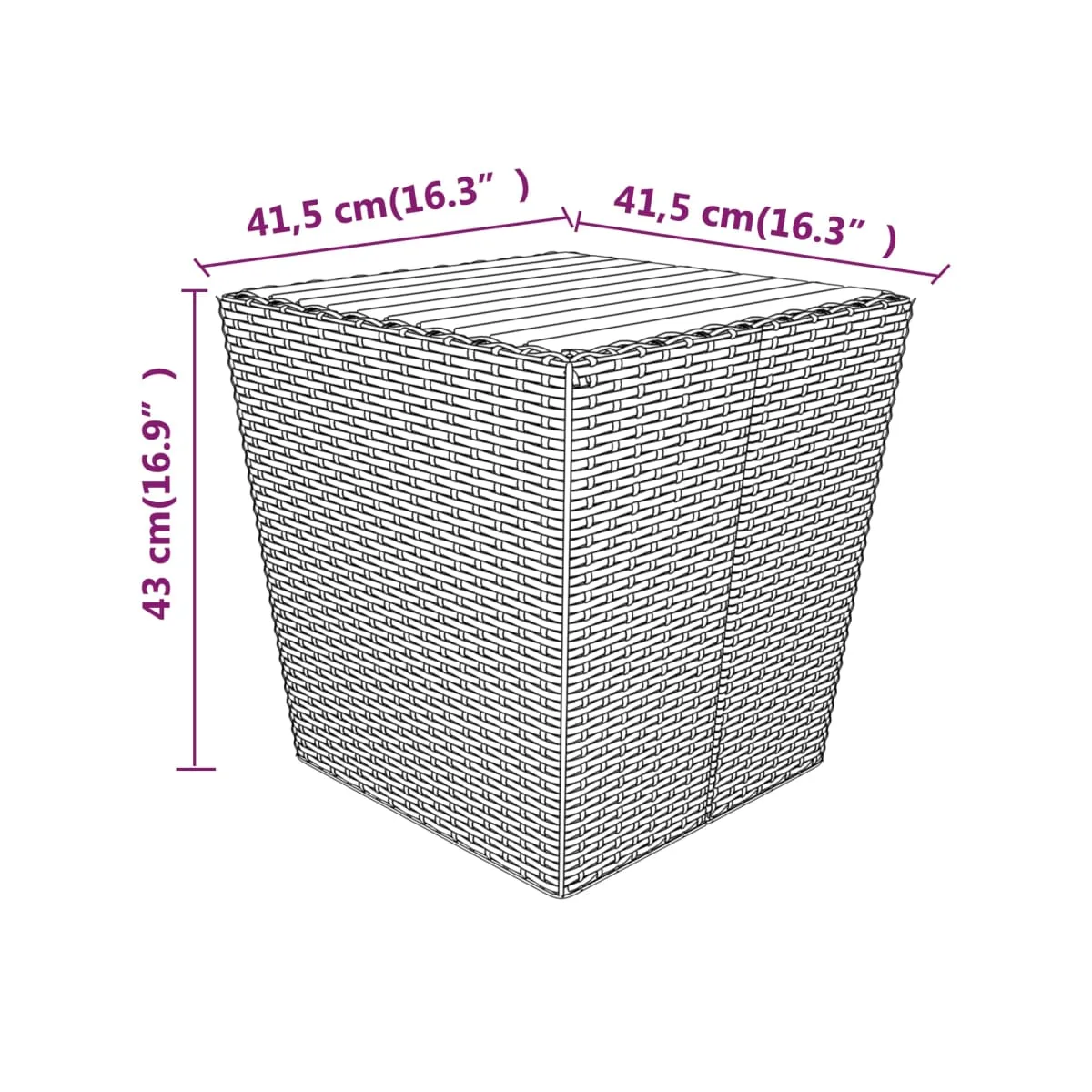 Mesa y sillas jardín 5 pzas ratán sintético - Marca