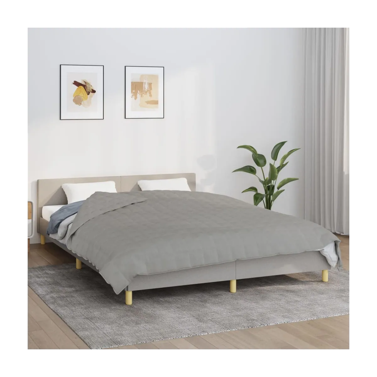 Manta con peso tela gris 200x230 cm 13 kg