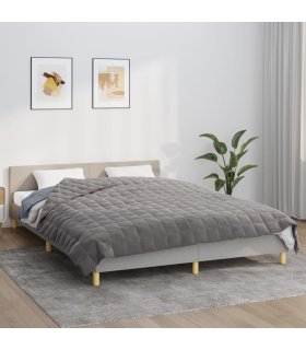 Manta con peso tela gris 220x230 cm 15 kg