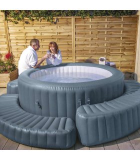 Bestway Borde inflable para bañera de hidromasaje redondo Lay-Z-Spa