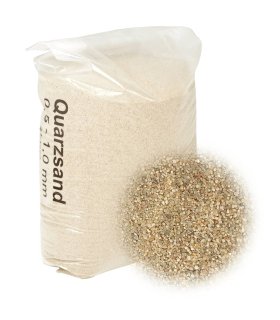 Arena filtrante 25 kg 0,5-1,0 mm
