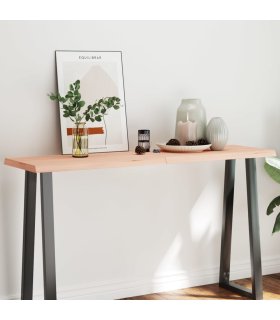 Tablero de mesa madera maciza borde natural 160x40x(2-4) cm