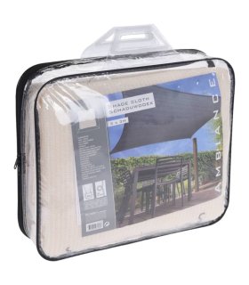 ProGarden Toldo cuadrado color crema 3x3 m