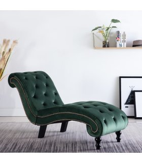 Diván de terciopelo verde