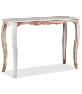 Mesa consola de madera maciza de sheesham 110x40x76 cm