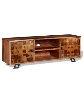 Mueble de TV de madera maciza de sheesham 120x30x40 cm