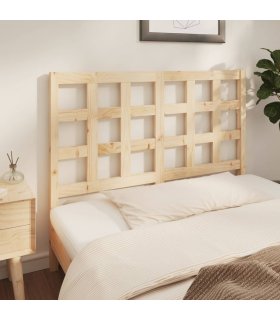 Cabecero de cama madera maciza de pino 140,5x4x100 cm
