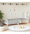 Estructura de cama para niños madera de pino blanco 90x190 cm