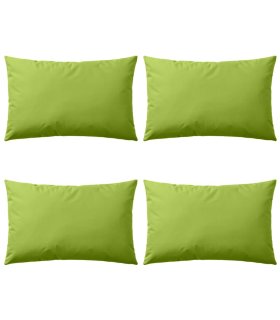Cojines para exteriores 60x40 cm verde manzana 4 unidades