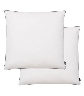 Almohadas 2 uds relleno plumón/plumas 80x80 cm blanco